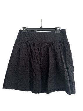 Calvin Klein Black Cotton Mini Skirt